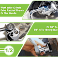 Miniatyrbilde 3 av 5: Stud Remover 6 Mm Til 19 Mm Bolt Extractor Muttertrekker Verktøy Fjerner Ødelagte Eller Fastklemte Bolter