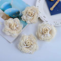 Miniatyrbillede 4 af 5: Håndlavede Burlap Blomster Til Diy Håndværk Bryllupsdekoration