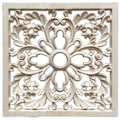Miniatyrbilde 2 av 5: 1x Gummived Carved Floral Decal Craft F:20 X 20cm & 1x Applique Real Wood Carving Accessories An