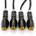 Miniatyrbilde 2 av 4: 4 stk/sett Universal Motorsykkel Led Blinklys Lang Kort Signal Blinklys Gult Tilbehør