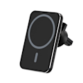 Miniatyrbillede 1 af 5: Magnetisk Bilholder med Trådløs Opladning 15W - Sort Black Svart