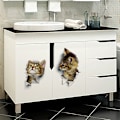 Miniatyrbild 5 av 5: 3 st 3D väggdekaler för katt, väggdekaler i kombination
