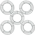 5 st järnkransram runda trådkransstillverkningsring Diy makramé blomsterhantverk