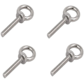 Miniatyrbillede 1 af 4: 4 stk. M10 304 Rustfrit Stål Øjenbolte, Hantråd Løfte Ring Øjenbolt