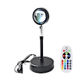 Miniatyrbilde 1 av 5: Solnedgangsprojektorlampe 180 graders rotasjon Led