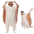 Pikkukuva 1 / 5: Eleimos Halloween Liito-orava Onesie Naisille Miehille Aikuisille Eläin Kigurumi Pyjamat Sarjakuva Pyjamat Kotiasu Cosplay Puku Korkealaatuinen S Fit 145-158cm