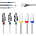 Miniatyrbild 1 av 5: Nagelborr Bits Set, Elektrisk Nagelborr Bits Kit Keramik/volfram/diamant Karbid 3/32 Tum Nagel Bits För Filning Akrylnaglar Gelnaglar Ner Remo
