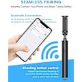 Miniatyrbilde 2 av 4: Profesjonell Selfiestang Bluetooth, All In One Utvidbar Stabil Selfiestang