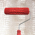 Miniatyrbild 2 av 5: Präglad målarrulle för väggar 7\" 3d krokodil tegelmönster präglingsrulle dekorativ konst rulle