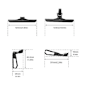 Miniatyrbillede 4 af 5: DJI Avata Speciale Forhøjede Landingsben Forøger Montering Anti-fald Buffer Træningsstativer Ramme Forøget Tripod