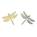 Miniatyrbillede 2 af 4: 6 stk. Dragonfly Servietringe Guld DIY Hotel Bryllup Banket Bordvisning Metal Servietspænde Jul