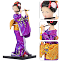 Miniatyrbild 3 av 3: 1 st Geisha-docka i trä, textil, skum och gips för vardagsrummet