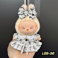 Miniatyrbillede 1 af 3: Labubu Modesæt - Outfit til 15/17cm Plysdukker, V1 V2 Stropper Bukser LBB-96