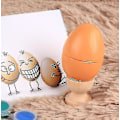 Miniatyrbilde 3 av 5: Påske-Eggkopp av tre, DIY påskedekorasjon for maling