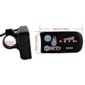 Miniatyrbillede 1 af 2: Elektrisk cykel 36v48v S800 Led Lcd Meter Kontrolpanel Display til Ebike Controller 5 Pin Vandtæt