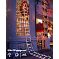 Miniatyrbilde 3 av 4: 3M Julelysstige med Julenissen - 338 LED Julelys, 8 Lysmoduser, Timer Minnefunksjon, Strømnett (Flerfarget)