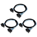 Miniatyrbild 1 av 5: 3x SATA-kabel, höghastighetskabel 6 Gbps, 4 portar/set, hög kvalitet för server, 0,5 meter