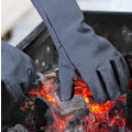 Miniatyrbild 2 av 5: Grå och svarta handskar 350℃ Värmebeständiga svetsning BBQ Grillhandskar Ugn Eldstad Svetsare Handskar för män kvinnor