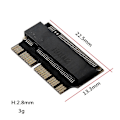 Pikkukuva 5 / 5: Ngff M.2 Nvme Ssd -sovitinkortti Macbook Airin (2013-2016) ja Mac Pron (loppuvuosi 2013-2015) päivittämiseen