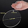 Miniatyrbilde 2 av 4: 25 pakke 3 tommers akryl nøkkelring emner med hull for DIY nøkkelringer navneskilt