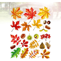 Miniatyrbilde 5 av 5: Høst veggklistremer Thanksgiving klistremerer blad høstblader dekorasjoner Thanksgiving klistremerke