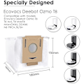 Miniatyrbild 2 av 4: 8-pack dammsugarpåsar för Deebot Ozmo N8 920 950/t5 T8 T9 Series Dx93 Ddx96 robotdammsugare
