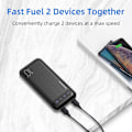 Miniatyrbilde 2 av 5: 10000mAh Powerbank - Dobbel USB & USB-C Bærbar Lader for iPhone/Huawei/Samsung