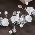 Miniatyrbilde 3 av 5: Rhinestone Brudesløyfe, Bryllups Sløyfe, Perle Blomst Blad Hodeplagg For Bryllup