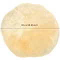 Miniatyrbilde 2 av 4: Supermyk Shag Rund Fluffy Teppe I Kunstig Sauepels For Soverom, Stue, Barnerom
