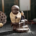 Miniatyrbillede 2 af 3: 2023 - Husholdningskeramisk Tilbageflow Røgelsebrænder - Buddha Røgelse Terrasse (gul)