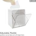 Miniatyrbillede 4 af 5: Badeværelses Qtip Holder Glas Til Vatpinde, Vatbolde, Vatbolde, Kommode Bordplade Organizer