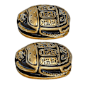Miniatyrbild 5 av 5: 2x Klassisk egyptisk amulett skarabé dekoration för vardagsrum skrivbords prydnad turist souvenir
