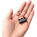 Miniatyrbillede 3 af 5: 12 stk. Clips, 25mm Små Binderclips, Sorte Foldback Clips Metal Stationary Clamp