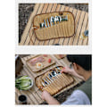 Miniatyrbild 5 av 5: Camping bestickset utomhus bordsartiklar förvaringsväska bestickorganisatör rullhållare sked ätpinnar F