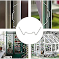 Miniatyrbilde 3 av 5: 100 stk drivhusklemmer for glass rustfritt stål drivhus vinduskonsoller klips for drivhus glassklemmer