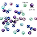 Miniatyrbillede 3 af 4: 5000 stk. 6mm Multicolor Runde Små Glasperler Løs Imitation Til Smykkefremstilling