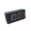 Miniatyrbild 1 av 5: （svart）Växande väckarklocka, digital klocka, batteridriven, blå siffror, enkel väckarklocka för barn, vuxna, flickor, pojkar, enkel att ställa in