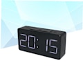 Miniatyrbild 2 av 5: （svart）Växande väckarklocka, digital klocka, batteridriven, blå siffror, enkel väckarklocka för barn, vuxna, flickor, pojkar, enkel att ställa in