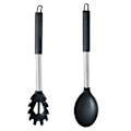 Miniatyrbillede 1 af 5: 2 stk. Non-stick køkkengrej med rustfrit stål håndtag, bpa-fri varme