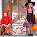 Miniatyrbillede 5 af 5: 3 stk. Halloween-poser, Halloween-festposer til gaveindpakning, Halloween-slikposer foldebare filt, slikbærepose