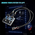 Miniatyrbilde 2 av 5: Hovedkort Usb 2.0 9pin Header 1 Til 4 Utvidelseshub Splitter Adapter Konverter 30cm 9-pin Intern
