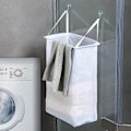 Miniatyrbillede 4 af 5: 1 stk. Netvask Opbevaringskurv Holder Foldbar Væghængt
