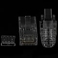 Miniatyrbilde 5 av 5: 100 stk Cat6 Rj45-kontakt Utp-kabel Ethernet-kontakt 8p8c Nettverk Cat 6 Modulære plugger med 6,5 mm Rj45