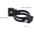 Miniatyrbillede 2 af 5: Front Derailleur Klemme, Justerbar Front Derailleur Adapter Klemme Til Vej Eller Mountainbike Cykel Tilbehør(1stk, Sort)