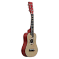 Miniatyrbild 1 av 5: 25 tum basgitarr i lindträ 6 strängar liten minigiarr med gitarrplektrumsträngar för barn