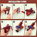 Miniatyrbild 3 av 5: Saxguide för matttrimmer Guide för att hålla din mattyta enhetlig, Solid Acrylic Saxguide
