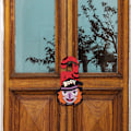 Miniatyrbild 1 av 5: 6 st Halloween Dörrskylt Halloween Dörrhängare Dekoration Rustik Trä Hängande Dörrkrans Väggskylt Hemfest Utomhus Väggdekor