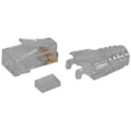 Miniatyrbilde 1 av 5: 100 stk Cat6 Rj45-kontakt Utp-kabel Ethernet-kontakt 8p8c Nettverk Cat 6 Modulære plugger med 6,5 mm Rj45