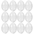 Miniatyrbilde 1 av 3: 12 stk. plast egg ornamenter kuler DIY fyllbare egg ornament kuler godteri bokser for dekor