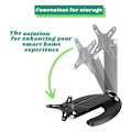 Miniatyrbillede 2 af 5: Monitor Stand Holder til , justerbar aluminiumlegering foldbar montering, bærbar tablet skrivebord Smart Displa